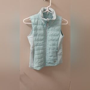 Poivre Blanc Girls Light Blue Puffer Vest Sz 10